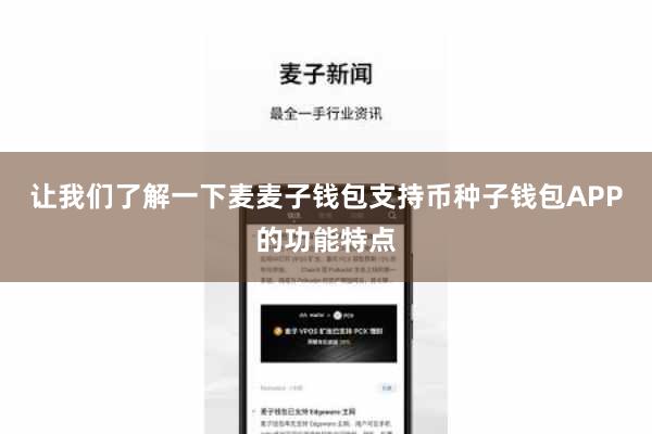 让我们了解一下麦麦子钱包支持币种子钱包APP的功能特点